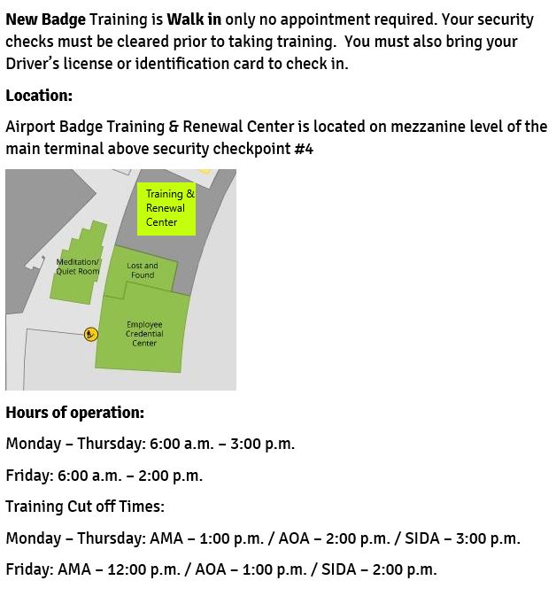 New Badge Training Port of Seattle